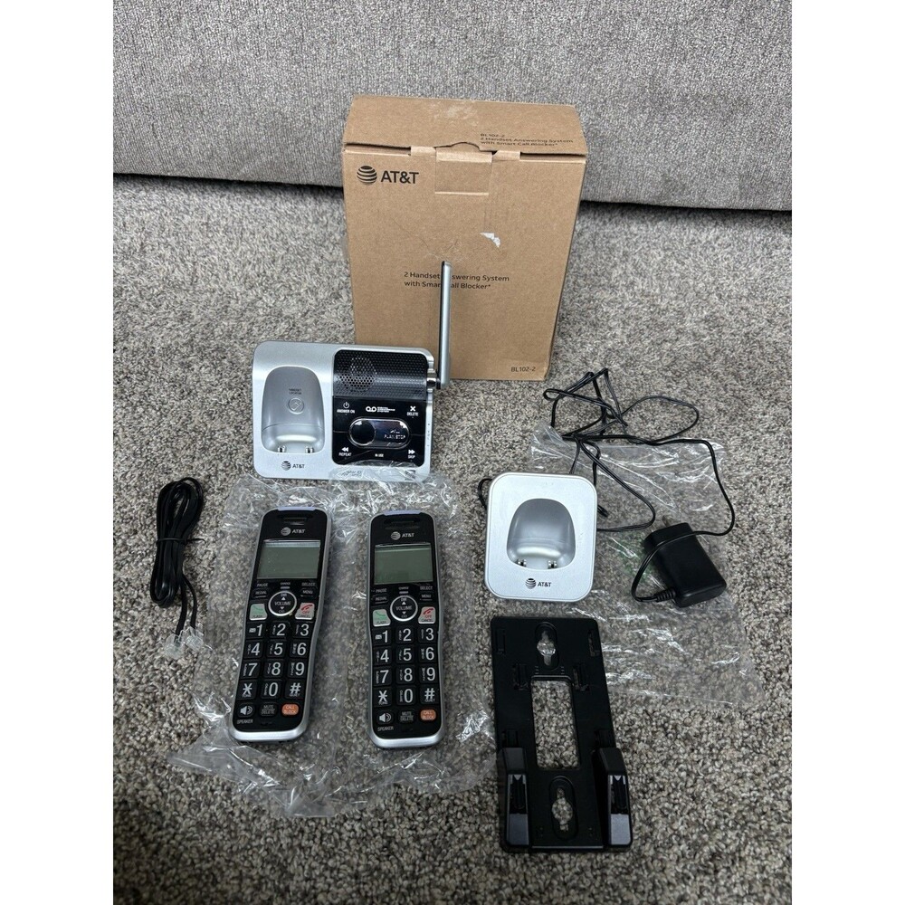 Panasonic KX-TGD832M Cordless Phone w/Answering Machine 2 Handsets